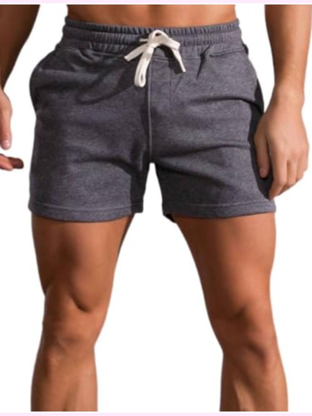Men's 3" Slim Fitted Gym Workout Shorts with Pockets